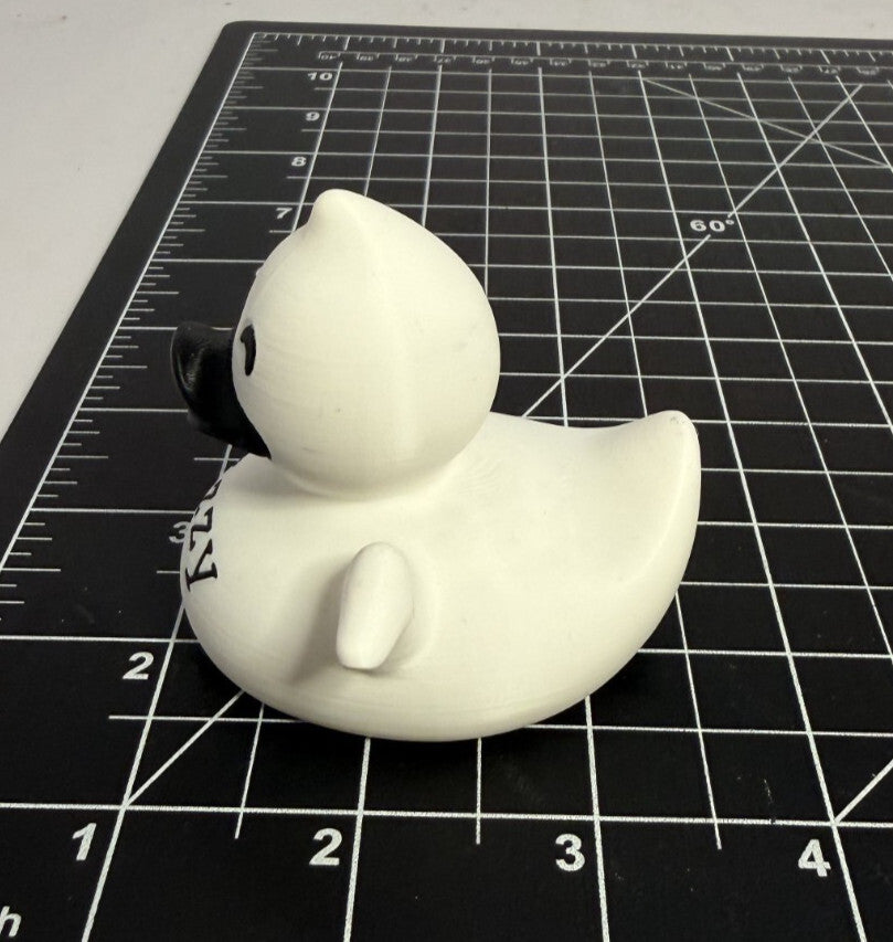 3d Printed Ghost Duck - Personalized - 2 1/5 Inch Tall