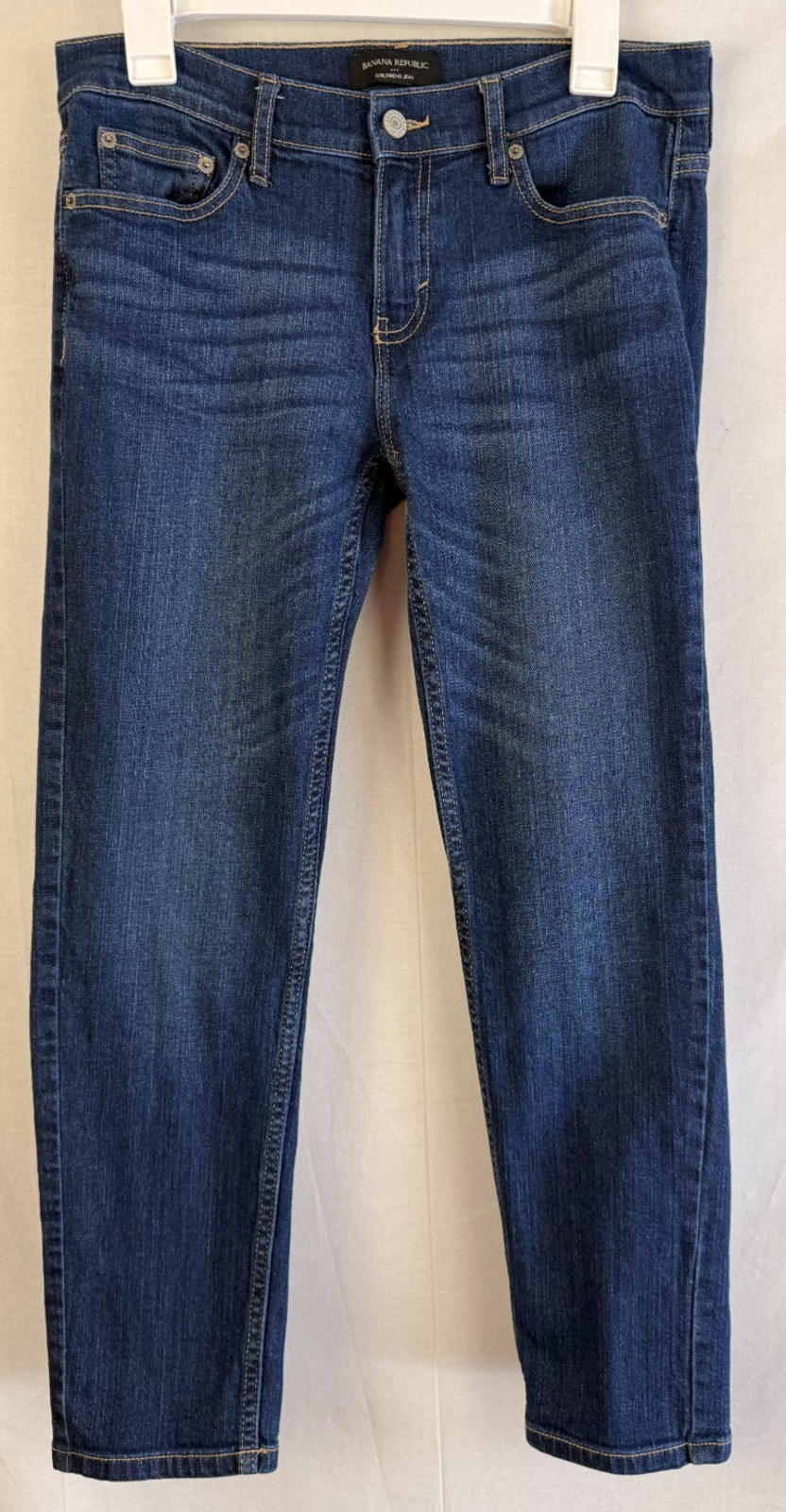 Banana Republic Women's Girlfriend Blue Jeans Size 27 Whiskered
