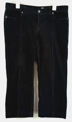 Columbia Womens 12 Corduroy Pants Flat Front Black