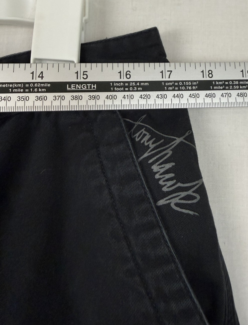 Tony Hawk Mens Size 34 Cargo Shorts Black Cotton Skateboarding Utility