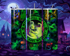 20 oz Glow in the Dark Oogie Boogie Stainless Steel Tumbler with Lid, Straw