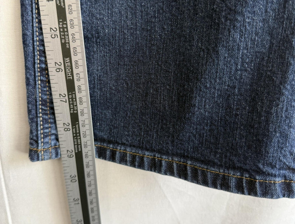 Tommy Hilfiger Classic Hope Boot Womens Sz 12 Short Dark Wash Blue Denim Jeans