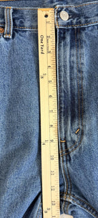 Levis 505 Mens 40x30 Straight Fit Denim Jeans Pants Medium Wash