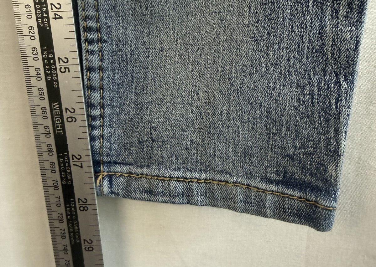 Southpole Jeans Mens 32 x 30 Skinny Distressed Stretch Blue Denim Skater