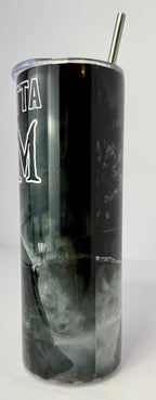 20 oz Straight Outta Salem Stainless Steel Tumbler with Lid, Straw
