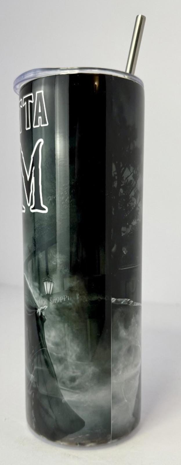 20 oz Straight Outta Salem Stainless Steel Tumbler with Lid, Straw