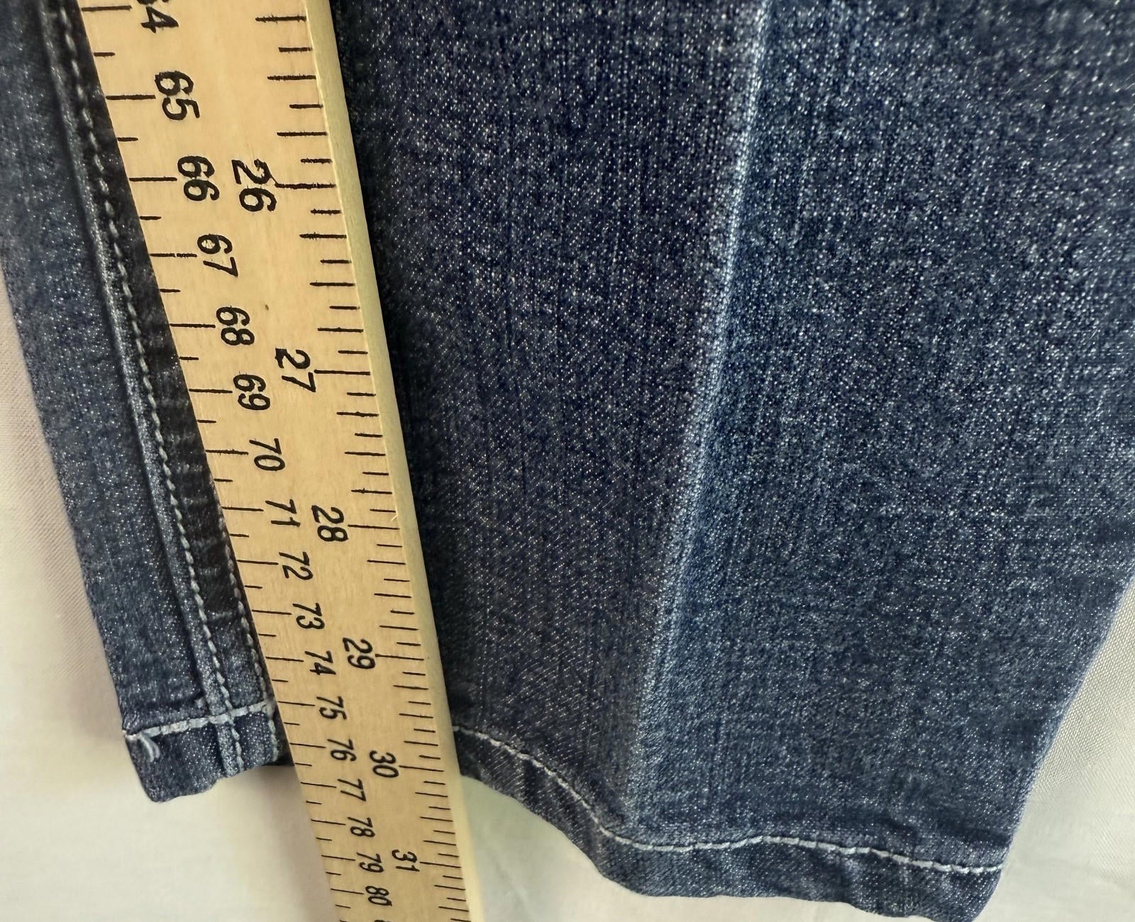 YMI jeans womens size 11 wanna betta butt skinny cropped low rise stretch blue