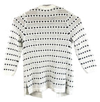 Mia and Tess Womens Cardigan Size L White and Blue
