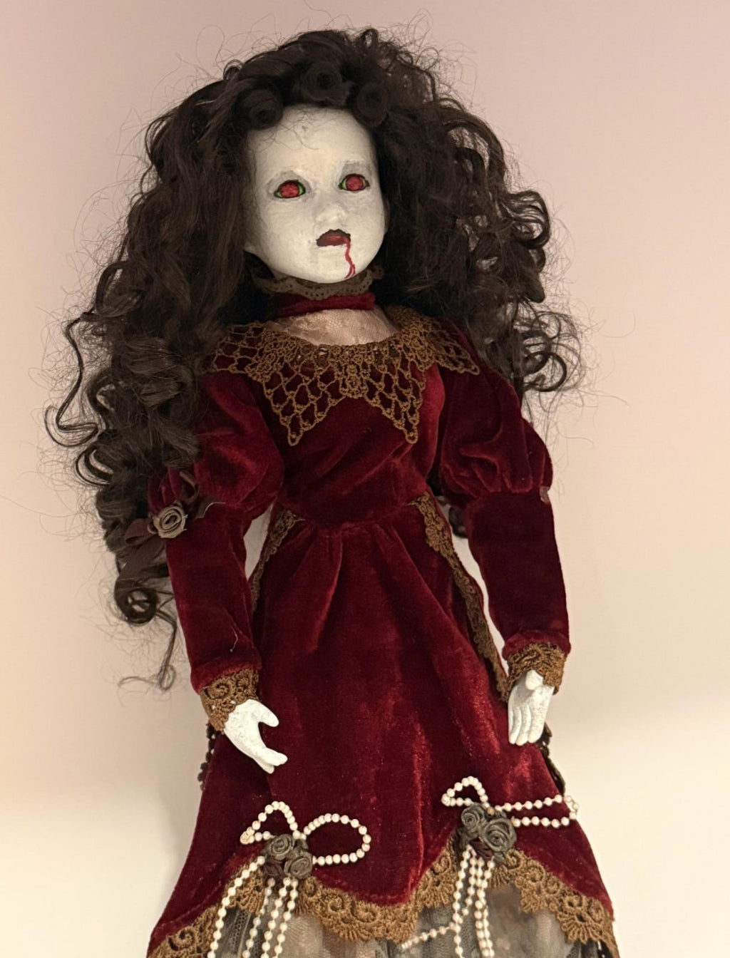 Countess Seraphina - OOAK Scary Creepy Doll 18" Hand Painted Horror Haunting Art