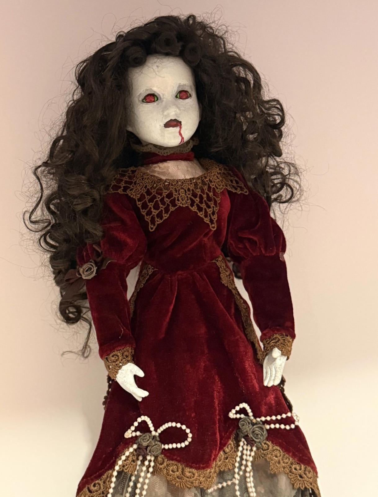 Countess Seraphina - OOAK Scary Creepy Doll 18" Hand Painted Horror Haunting Art