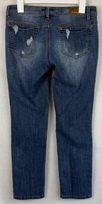 Dollhouse Jeans Womens 9 Blue Distressed Charley Skinny Fit Stretch Denim Pants