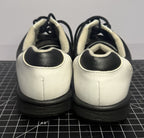 FootJoy Womens Golf Shoes Size 7.5 Oxford Two Tone Black White Spikes Lace Up