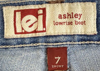 Lei Jeans Womens 7 Short Juniors Blue Ashley Low Rise BootCut Regular Fit Pants
