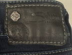 Silver Jeans Suki Mid Super Stretch Womens 34x31 Dark Wash Denim 9” Rise
