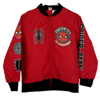 Marvel Spiderman Quilted Lightweight Jacket Boys Size  10 / 12 Full Zip