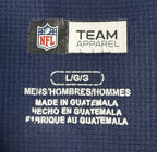 NFL Team Apparel New England Patriots Shirt Mens Large Blue Grey Performance Tee
