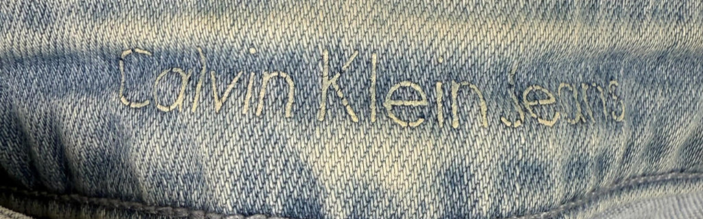 Calvin Klein Jeans Womens W27 Blue Skinny Mid Rise Ankle Denim