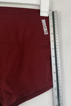 Gymshark Shorts Womens Medium Burgundy High Rise Athletic Stretch Workout