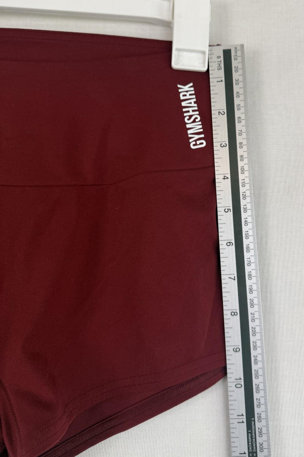 Gymshark Shorts Womens Medium Burgundy High Rise Athletic Stretch Workout