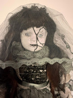 Meet Elara - OOAK Scary Creepy Doll 20" Hand Painted Horror Haunting Art