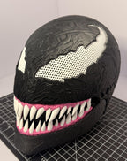 3D Printed Venom Full Face Mask Helmet Mesh Eyes Adult - Movable Jaw