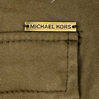 Michael Kors Womens Pants Size 10 Brown Stretch Twill Zip Pockets Ankle Zipper