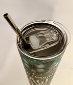 20 oz Not Enough Sage Glow in the Dark Stainless Steel Tumbler with Lid, Straw