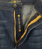 Lucky Brand 181 Relaxed Straight Jeans Mens 46x30 Dark Wash Big & Tall Denim