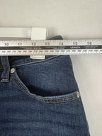 Levis A-Line Denim Shorts Dark Blue Size 28 Women's Classic 5-Pocket