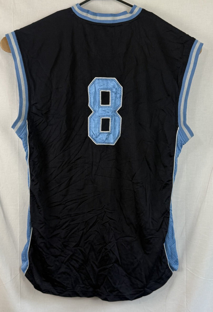 Vintage ZEN Athletics New York Basketball Jersey Men's Size 2XL Blue Light Blue
