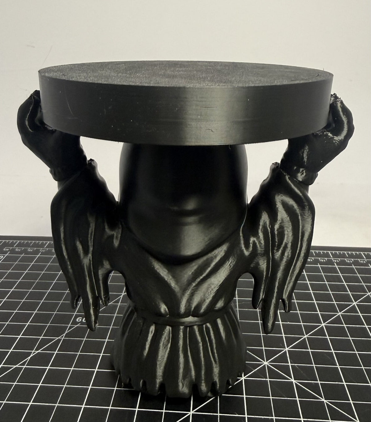 3D Printed Ghostface Candle Jar Holder - Black/White - 5 Inch