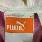 Puma Sport lifestyle Pink/white Plaid Womens Bremuda Shorts Size 8