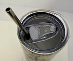 20 oz F-Caw-F Stainless Steel Tumbler with Lid, Straw