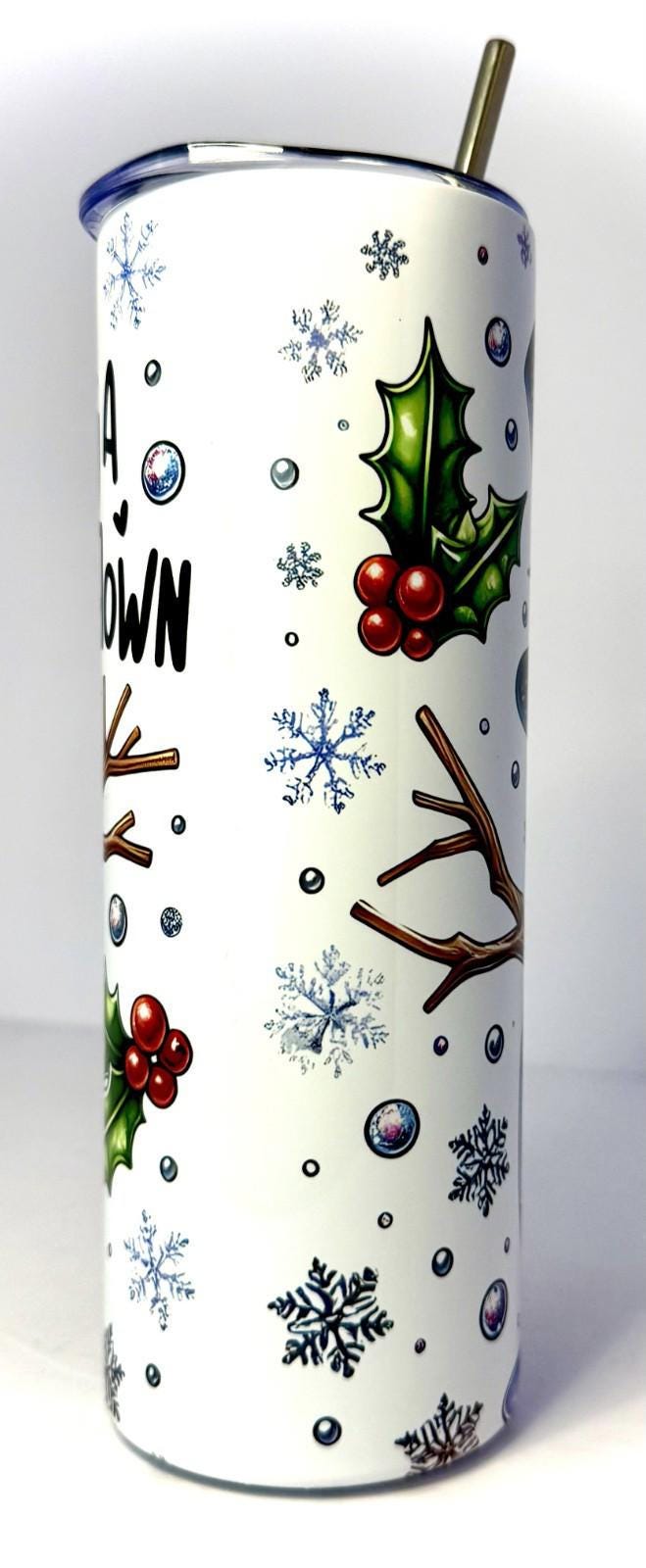 20 oz Meltdown Stainless Steel Tumbler with Lid, Straw