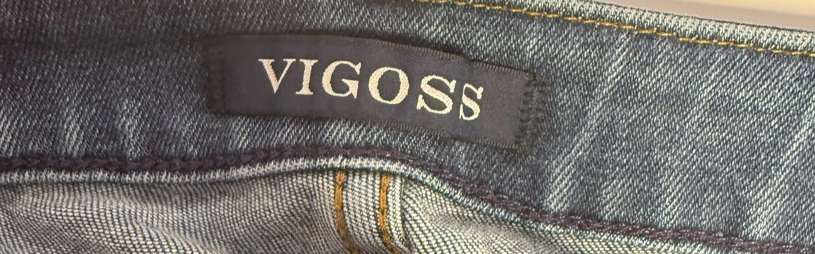 Vigoss Jeans Womens 30x28 Blue The Jagger Skinny Distress Dark Wash Denim