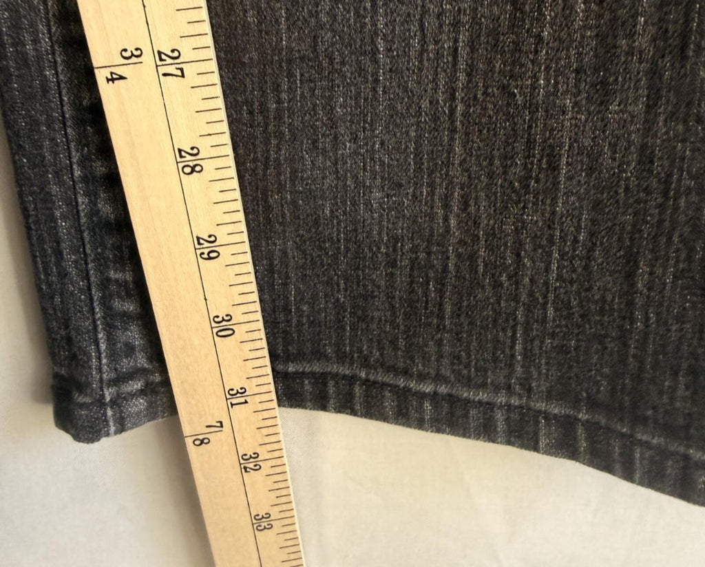 LL Bean Womens Favorite Fit Jeans Size 12 M/T Black Denim Straight Leg