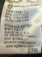AG Adriano Goldschmied Jeans 27R Womens Blue The Legging Super Skinny Low Rise