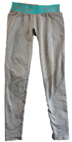 Gymshark Dry Light Gray Athletic Yoga Pants Workout Leggings Womens Small Gym