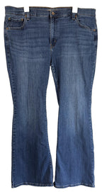 Levis 726 Jeans Womens Sz 18W Flare High Rise Denim Stretch Comfort Medium Wash