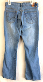 Levis 515 Nouveau Bootcut Light Wash Denim Jeans Womens Size 6M Cotton Blend