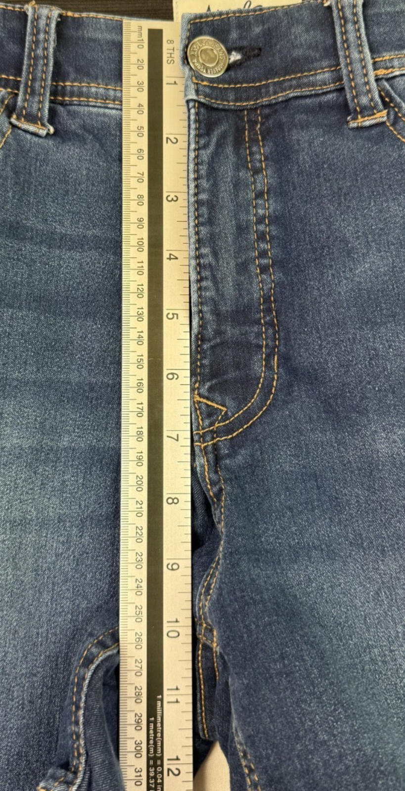 Angels Forever Young Women's Blue Denim 360 Sculpt Shorts Size 10
