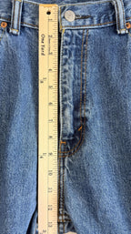 Levis Jeans Mens 38x32 Blue 505 Regular Fit Straight Leg Cotton Denim Casual
