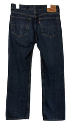 Levis 527 Bootcut Jeans Mens 33 x 34 Dark Wash Blue Denim