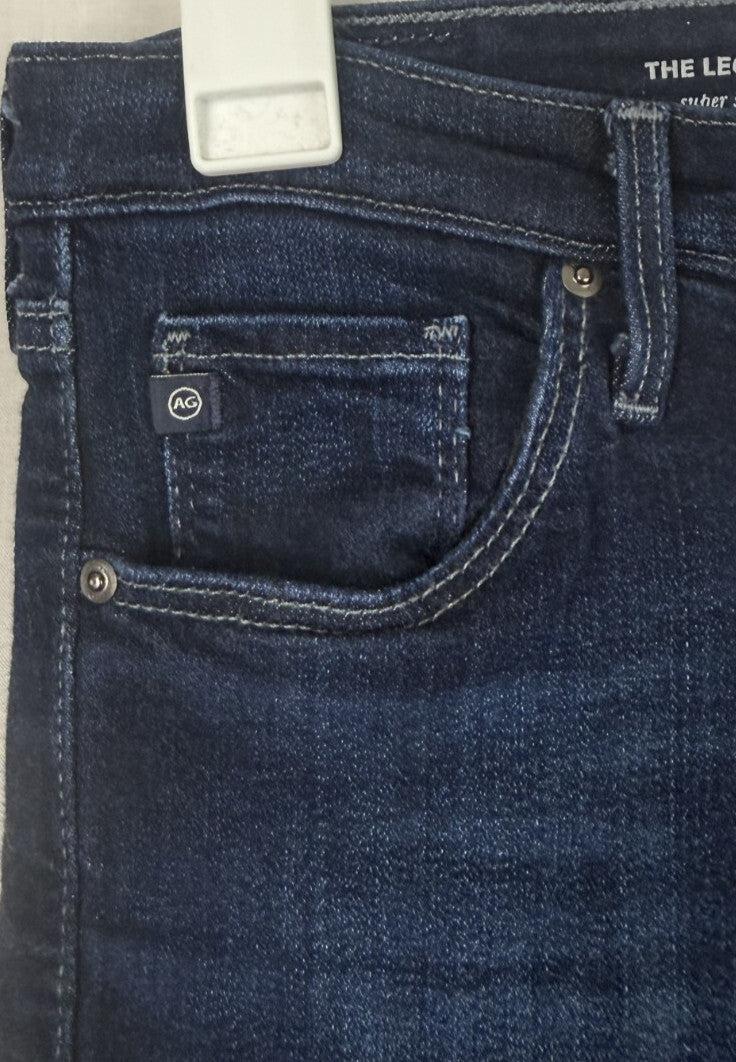 AG Adriano Goldschmied Jeans 27R Womens Blue The Legging Super Skinny Low Rise