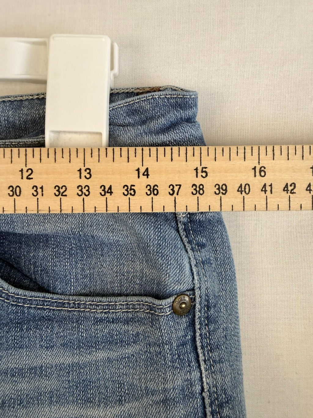 Lei Jeans Womens 7 Short Juniors Blue Ashley Low Rise BootCut Regular Fit Pants