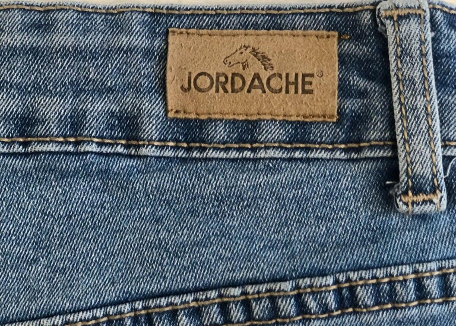 Jordache Shorts Girls Sz 16 Blue Denim Cut Off Medium Wash Distressed