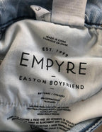 Empyre Jeans Tori Baggy Distressed Light Wash Denim Skater Grunge Womens Size 3