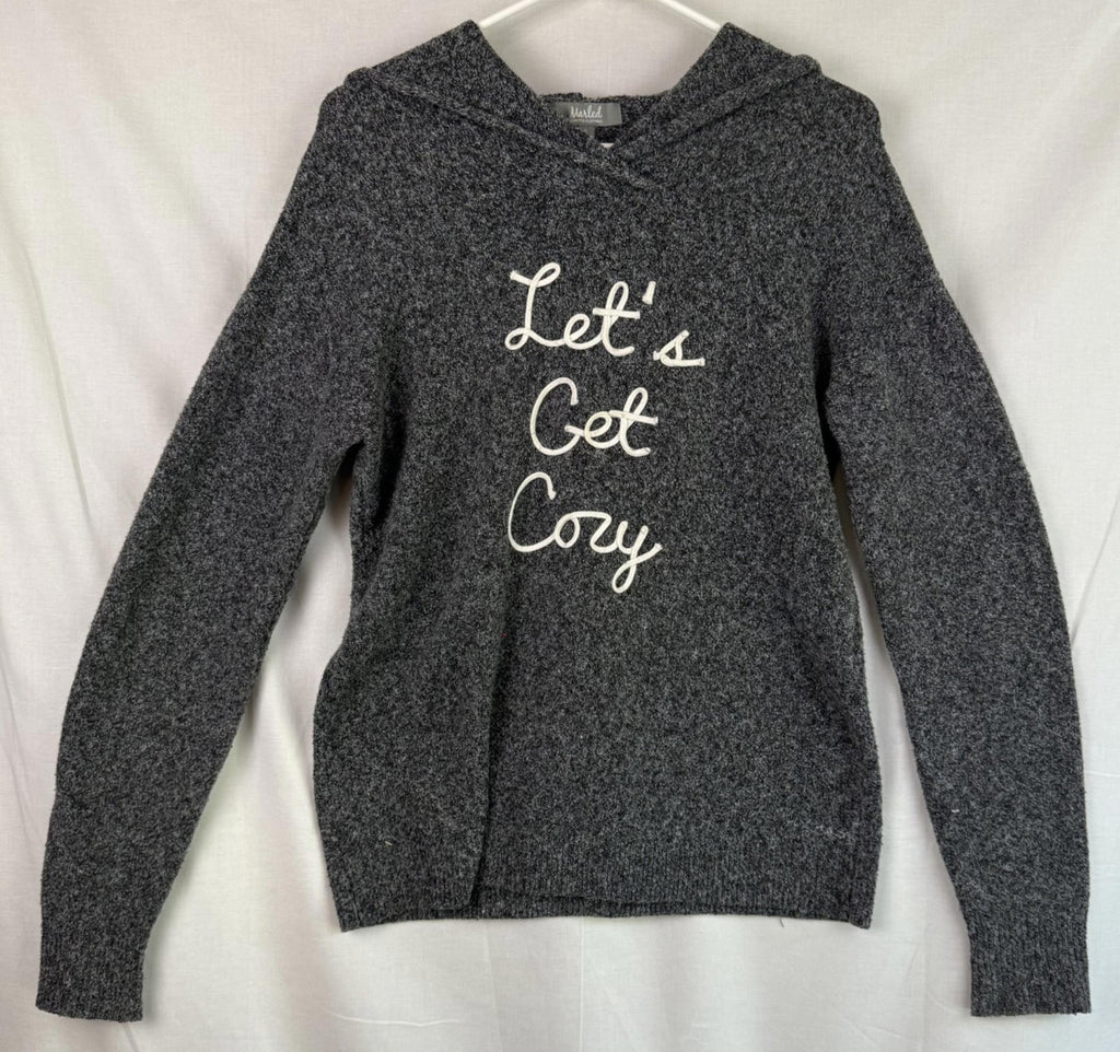 Marled Reunited Clothing Womens Sz S Pullover Hoodie Sweatshirt Lets Get Cozy