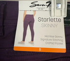 *NWT* Seven 7 “STARLETTE SKINNY”  Womens Jeans Sz 8 Signature Stitch Pockets