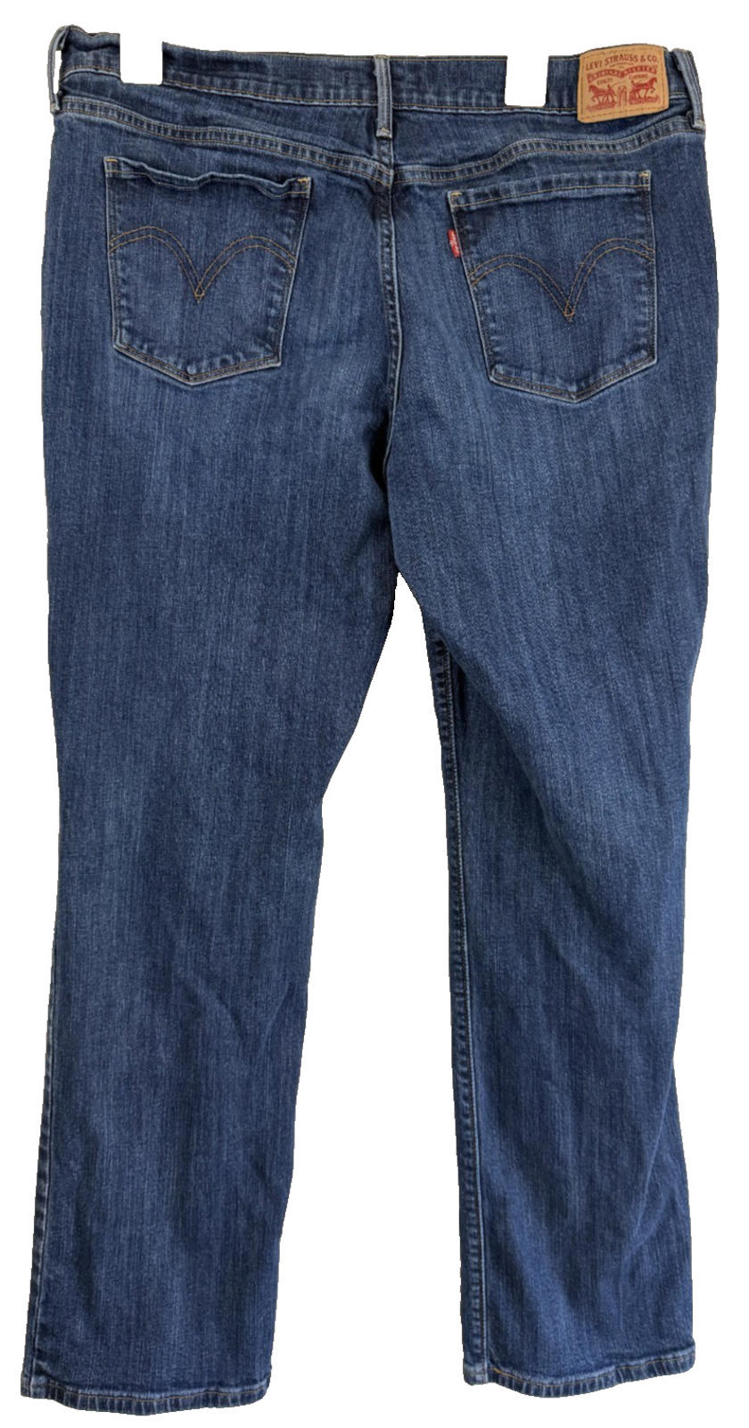 Levi's 505 Women's Striaght Leg Jeans Meduim Wash Size 16 Blue